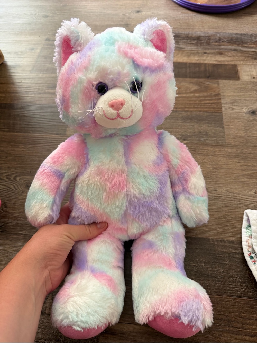 Build-a-Bear tie dye cat plush stuffed animal toy